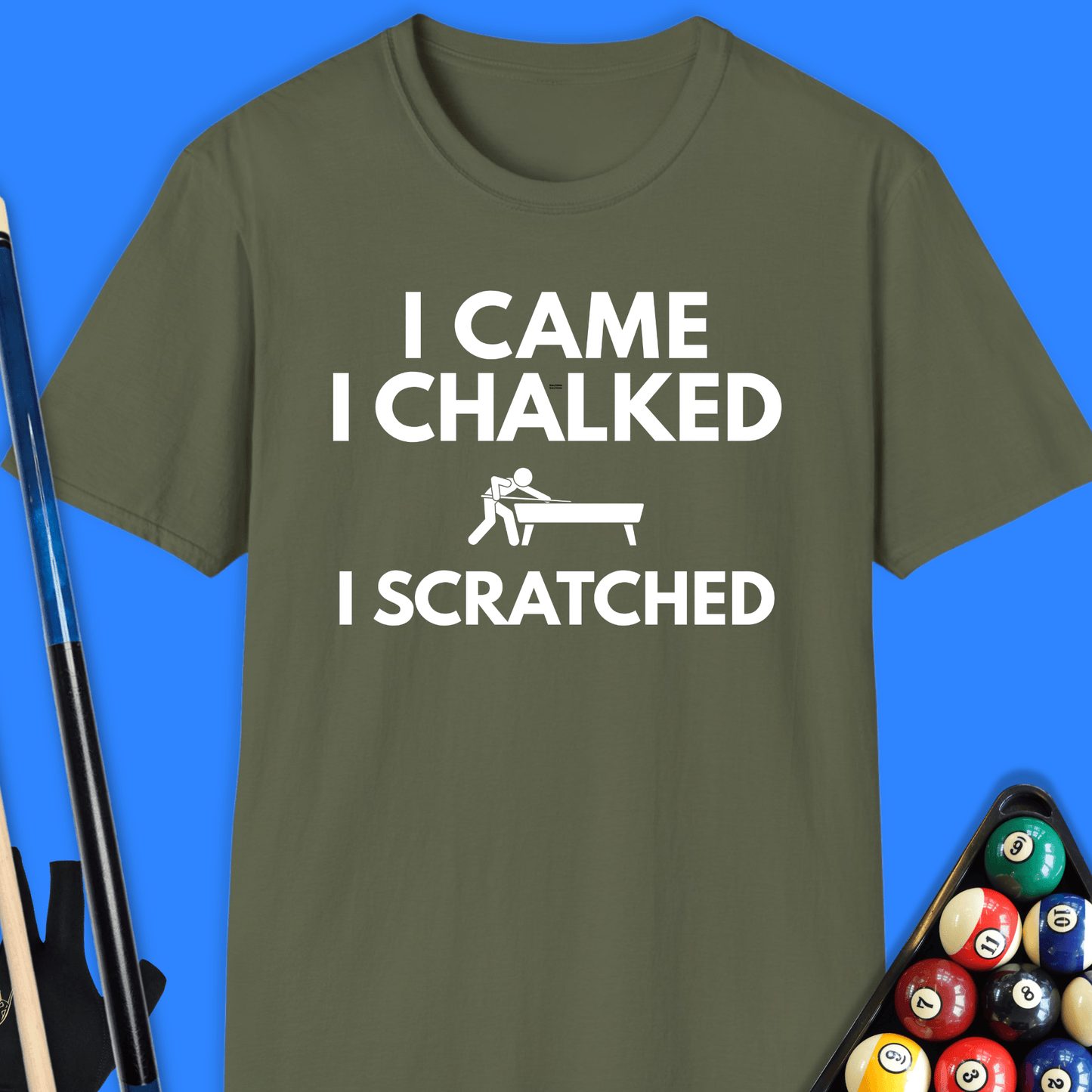 I Came I Chalked Pool T-Shirt