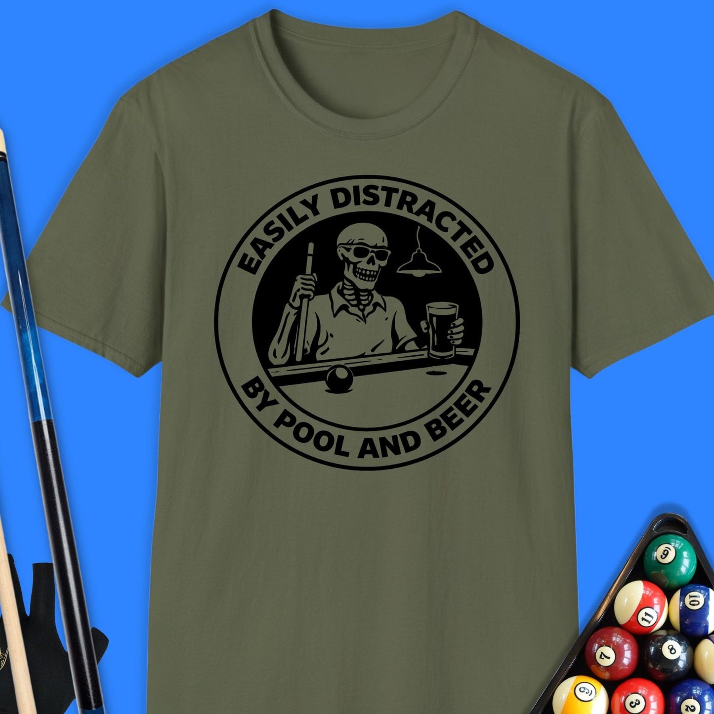 Easily Distracted Pool T-Shirt