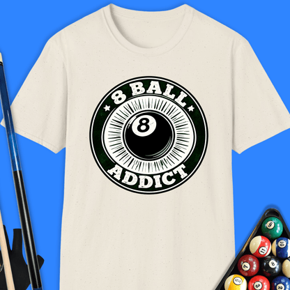 8 Ball Addict Pool T-Shirt