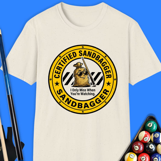 Certified Sandbagger Pool T-Shirt