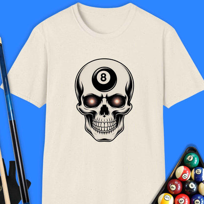 8 Ball Skull Pool T-Shirt - Rack & Roll 