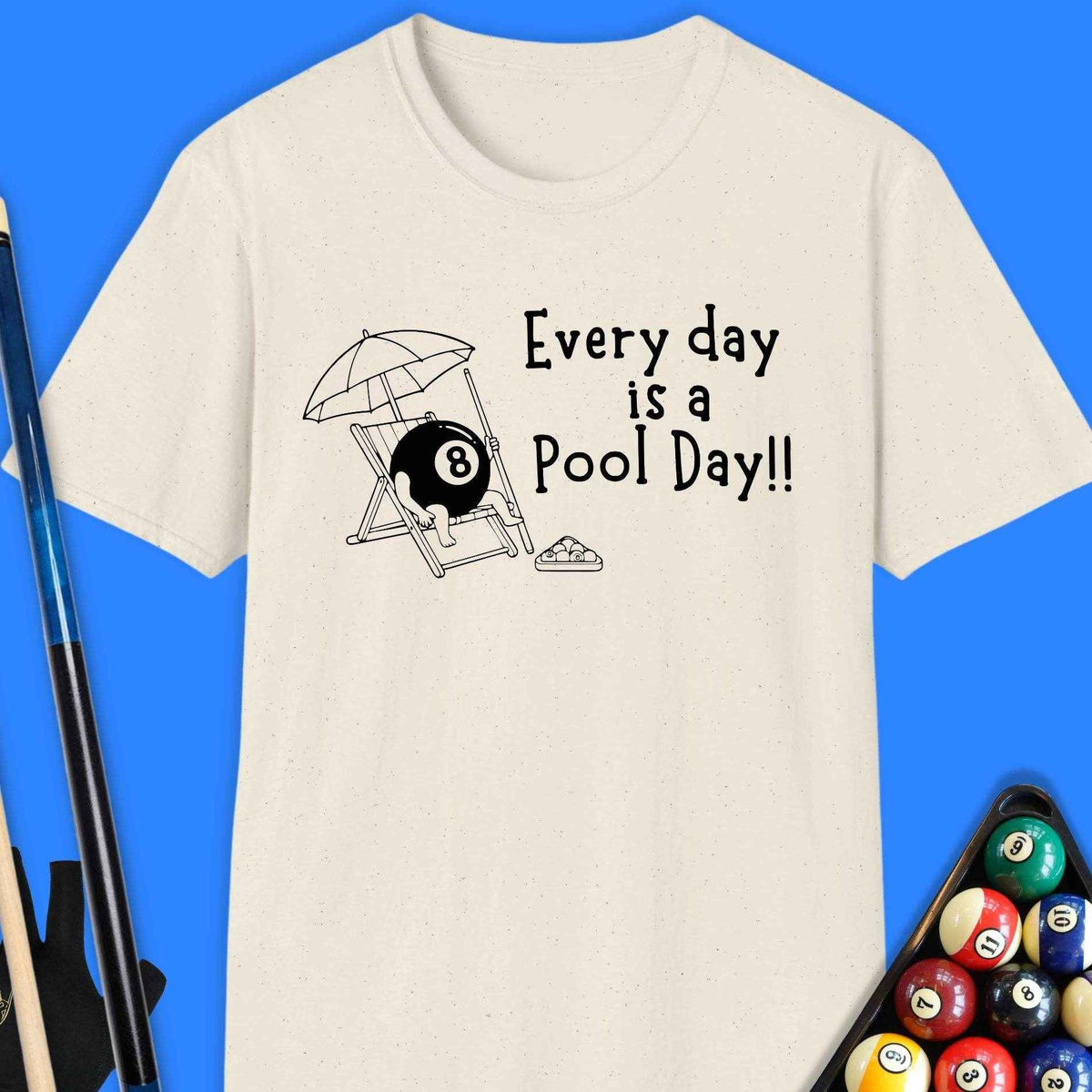 Every Day Is A Pool Day Simple T-Shirt - Rack & Roll 