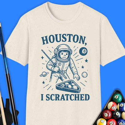 Houston I Scratched Pool T-Shirt - Rack & Roll 
