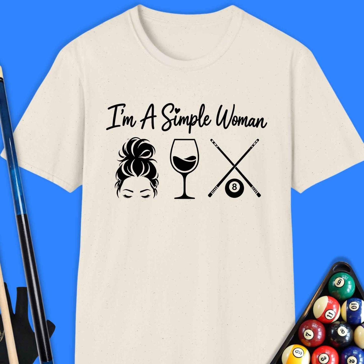 Simple Woman Pool T-Shirt