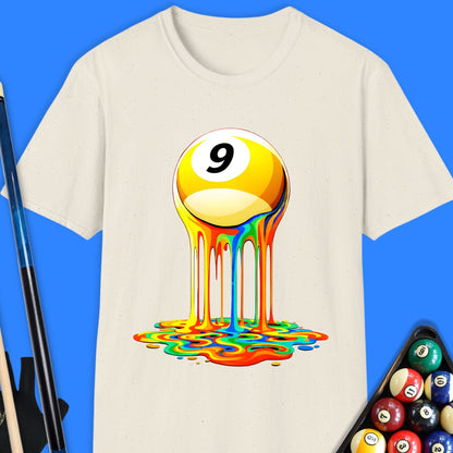 Melting 9 Ball Rainbow Pool T-Shirt