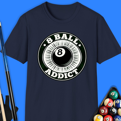 8 Ball Addict Pool T-Shirt