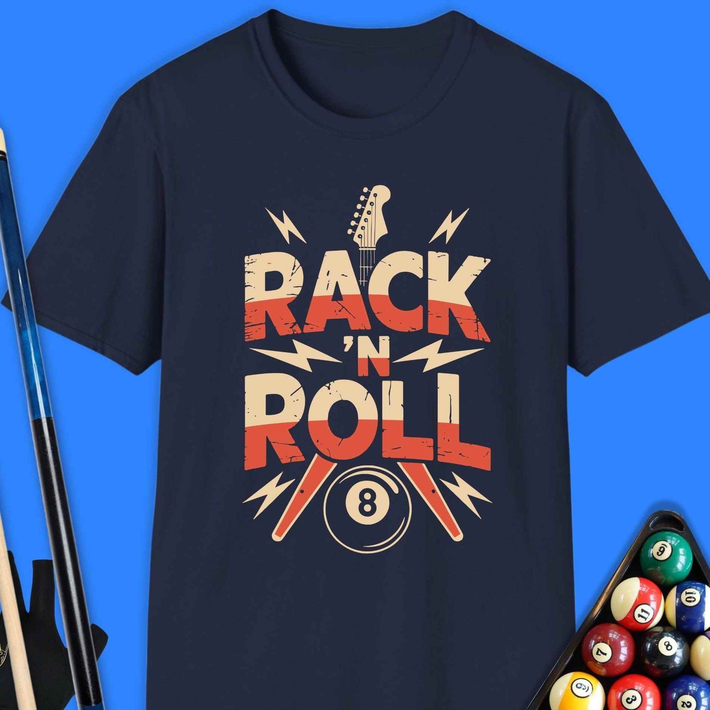 Rack And Roll Pool T-Shirt - Rack & Roll 