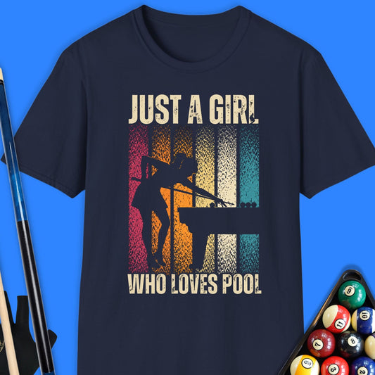 Just A Girl Who Love Pool T-Shirt