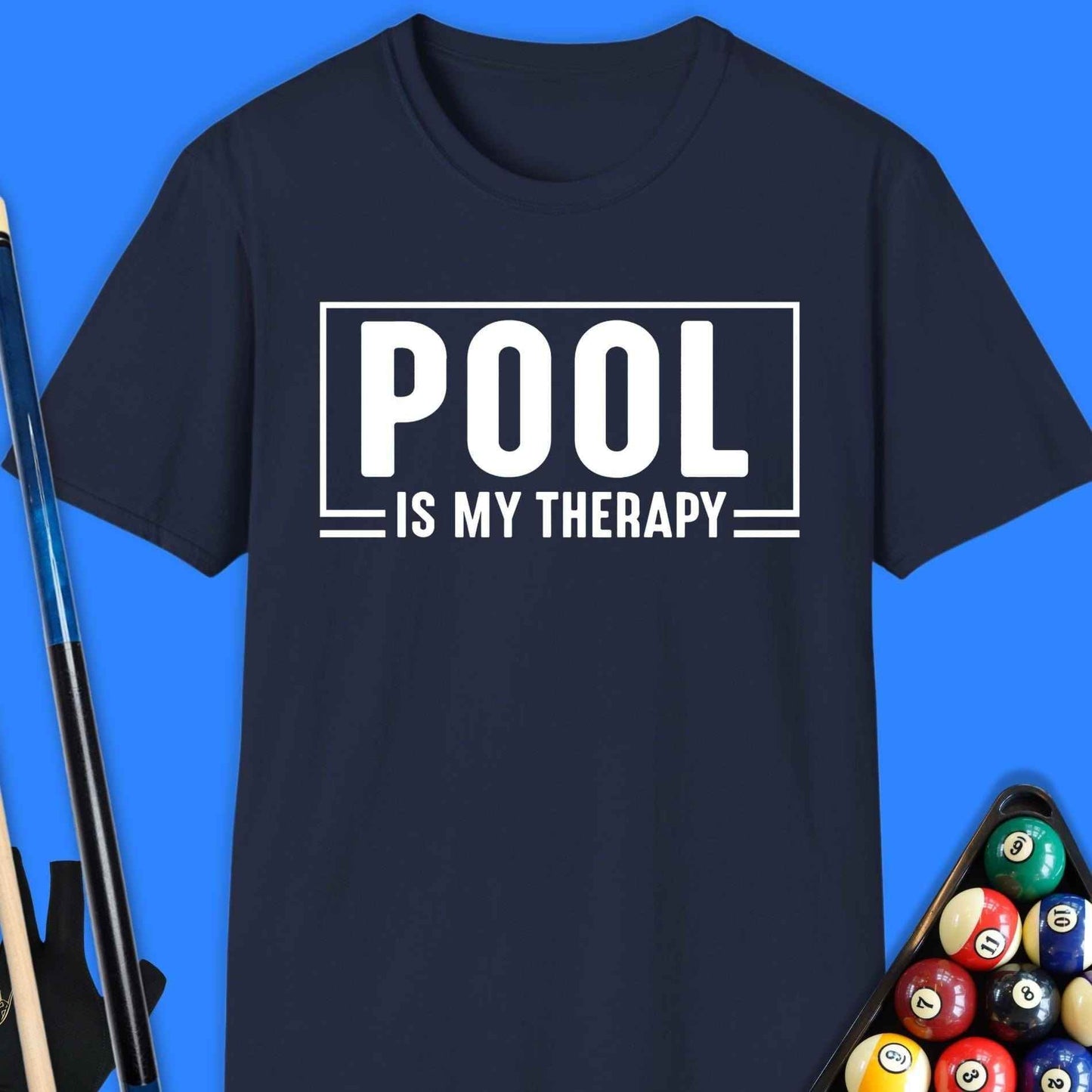 Pool Is My Therapy T-Shirt - Rack & Roll 