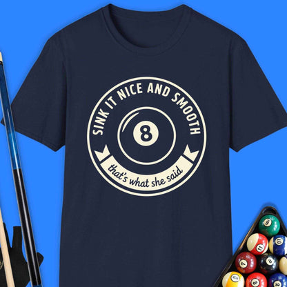 Sink It Nice & Smooth Pool T-Shirt - Rack & Roll 