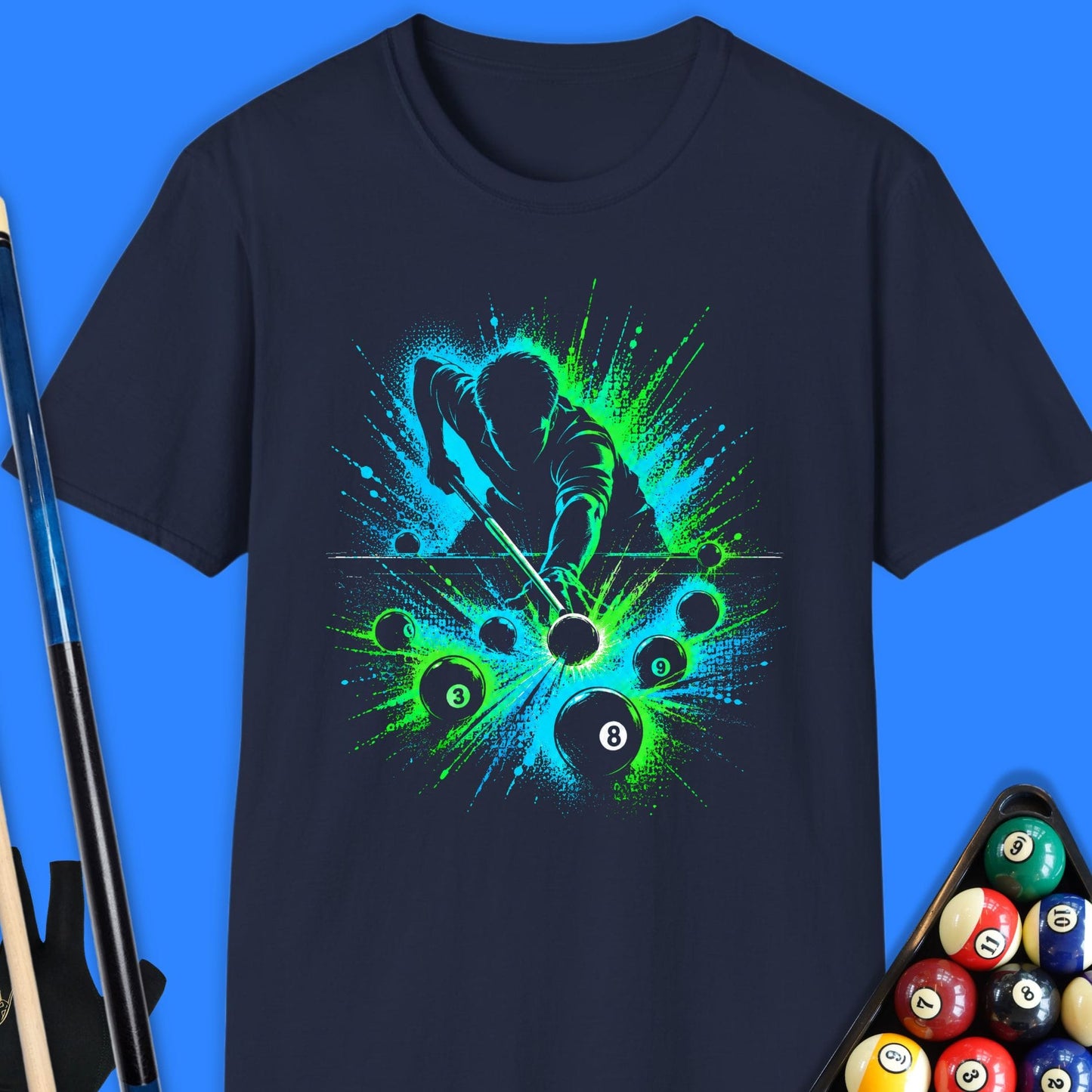 Electric Break Pool Player T-Shirt