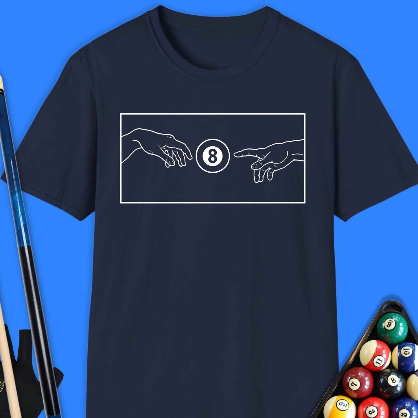 Creation Of The 8 Ball Pool T-Shirt - Rack & Roll 