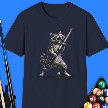 Cue Raccoon Pool T-Shirt
