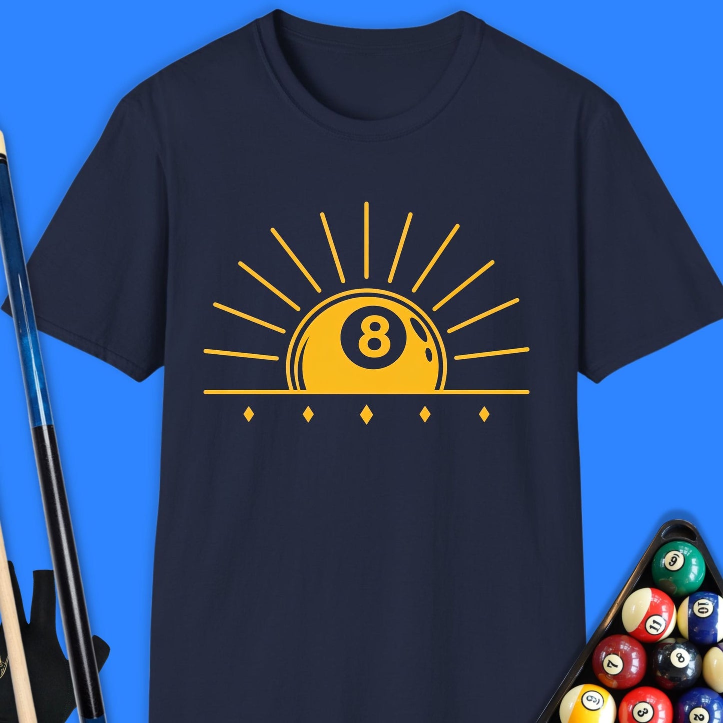 8-Ball Sunset Pool T-Shirt