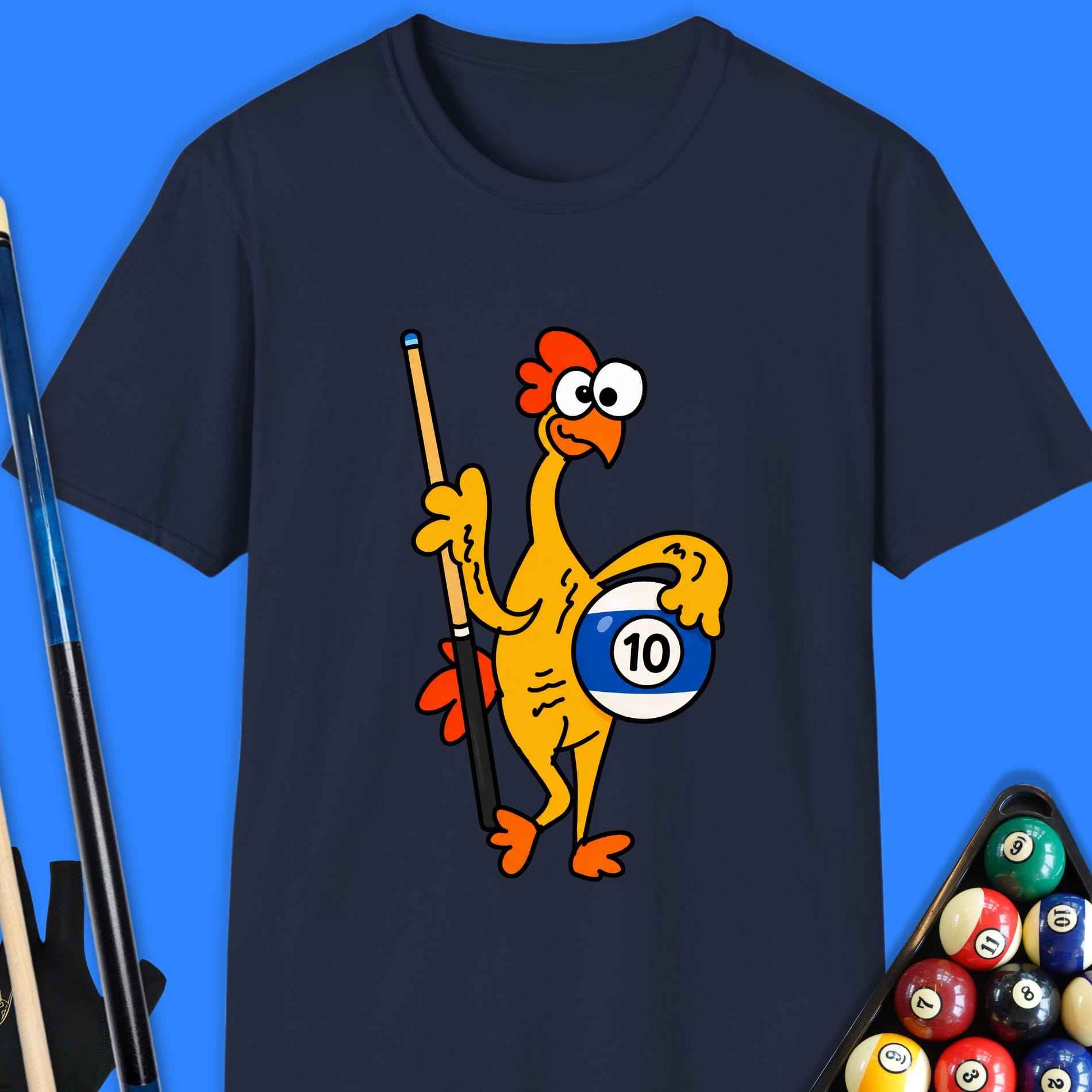 Rubber Chicken Pool 10 Ball T-Shirt