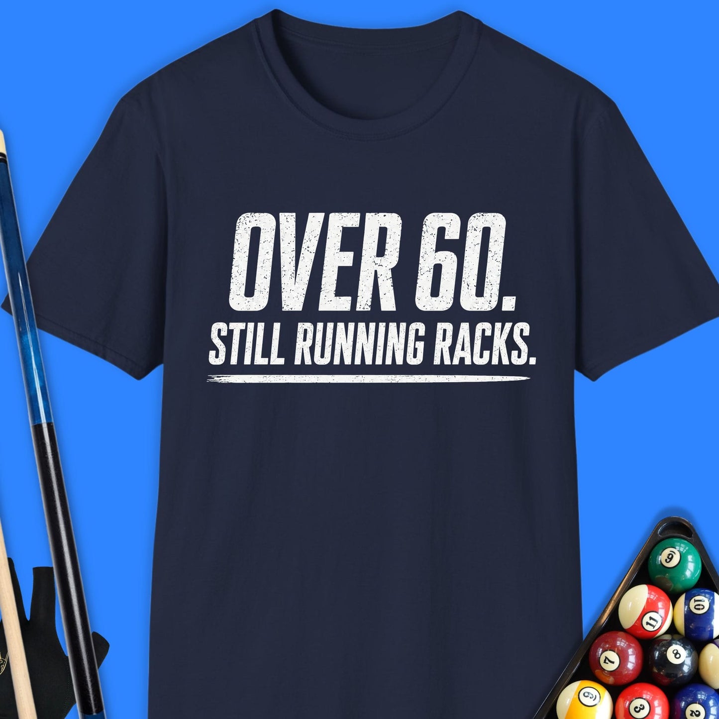Over 60 Running Racks Pool T-Shirt