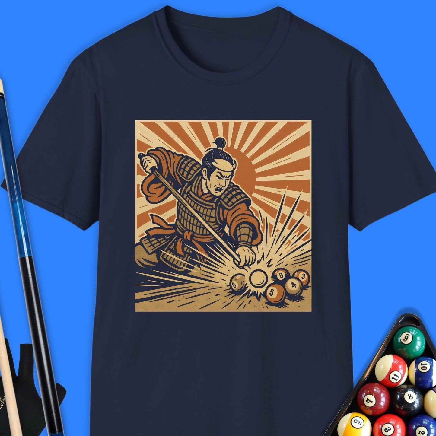 Bushido Break Pool T-Shirt - Rack & Roll 