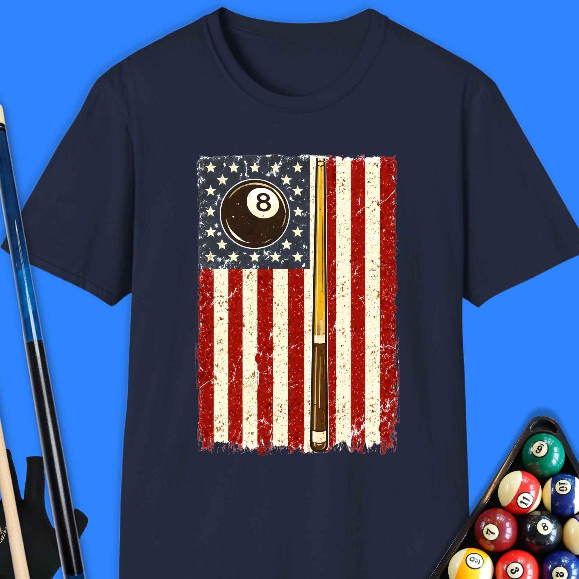 American Flag Pool T-Shirt