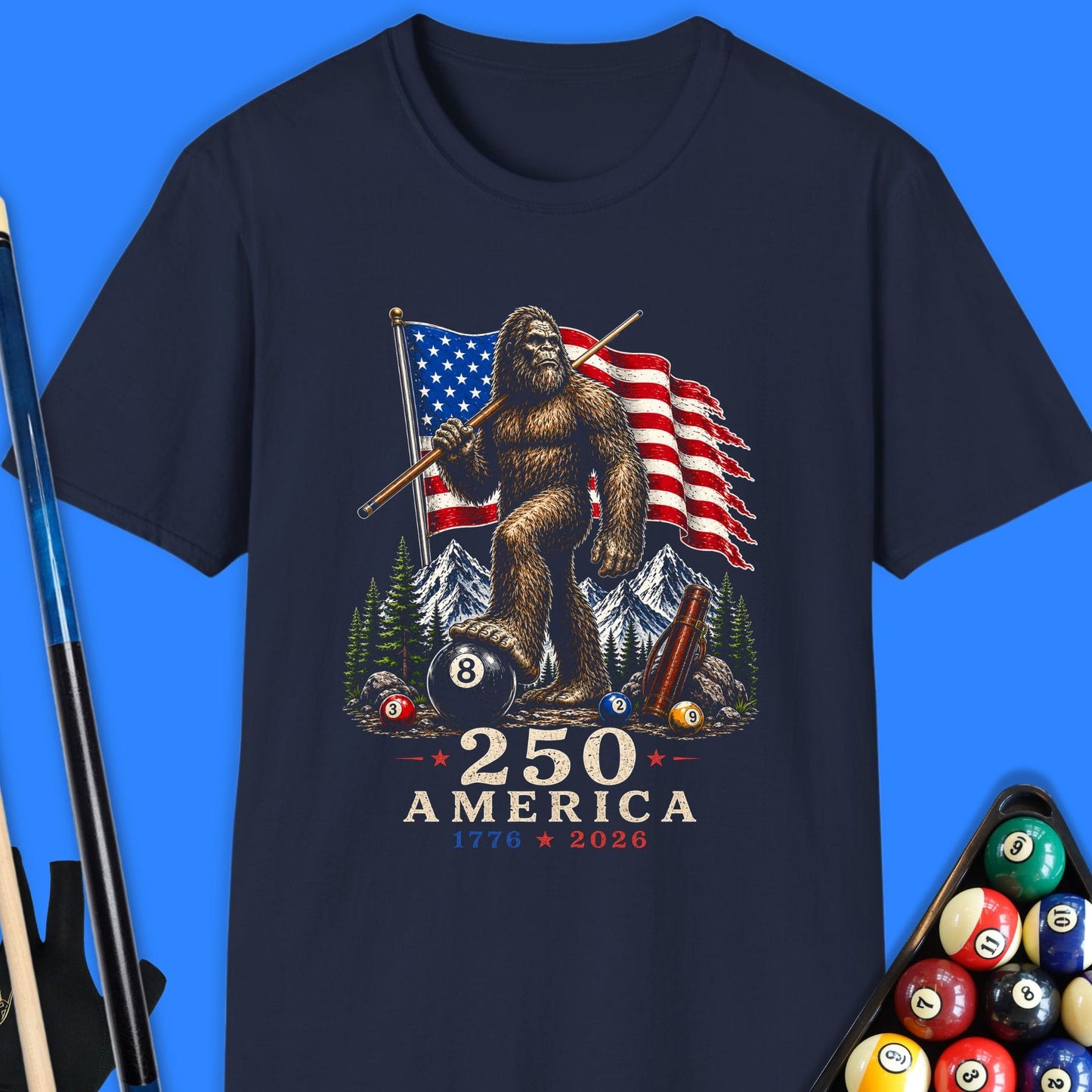 USA 250th Bigfoot Pool T-Shirt