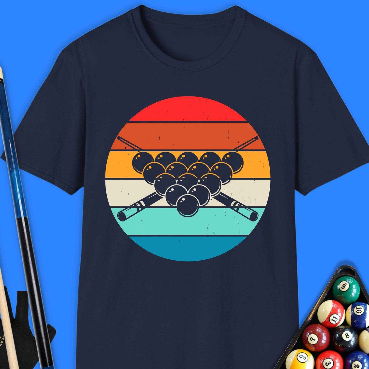Retro Pool Balls T-Shirt - Rack & Roll 