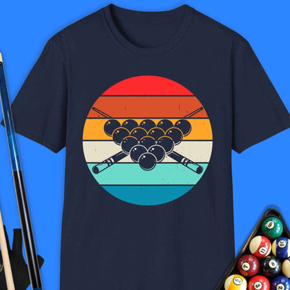 Retro Pool Balls T-Shirt - Rack & Roll 
