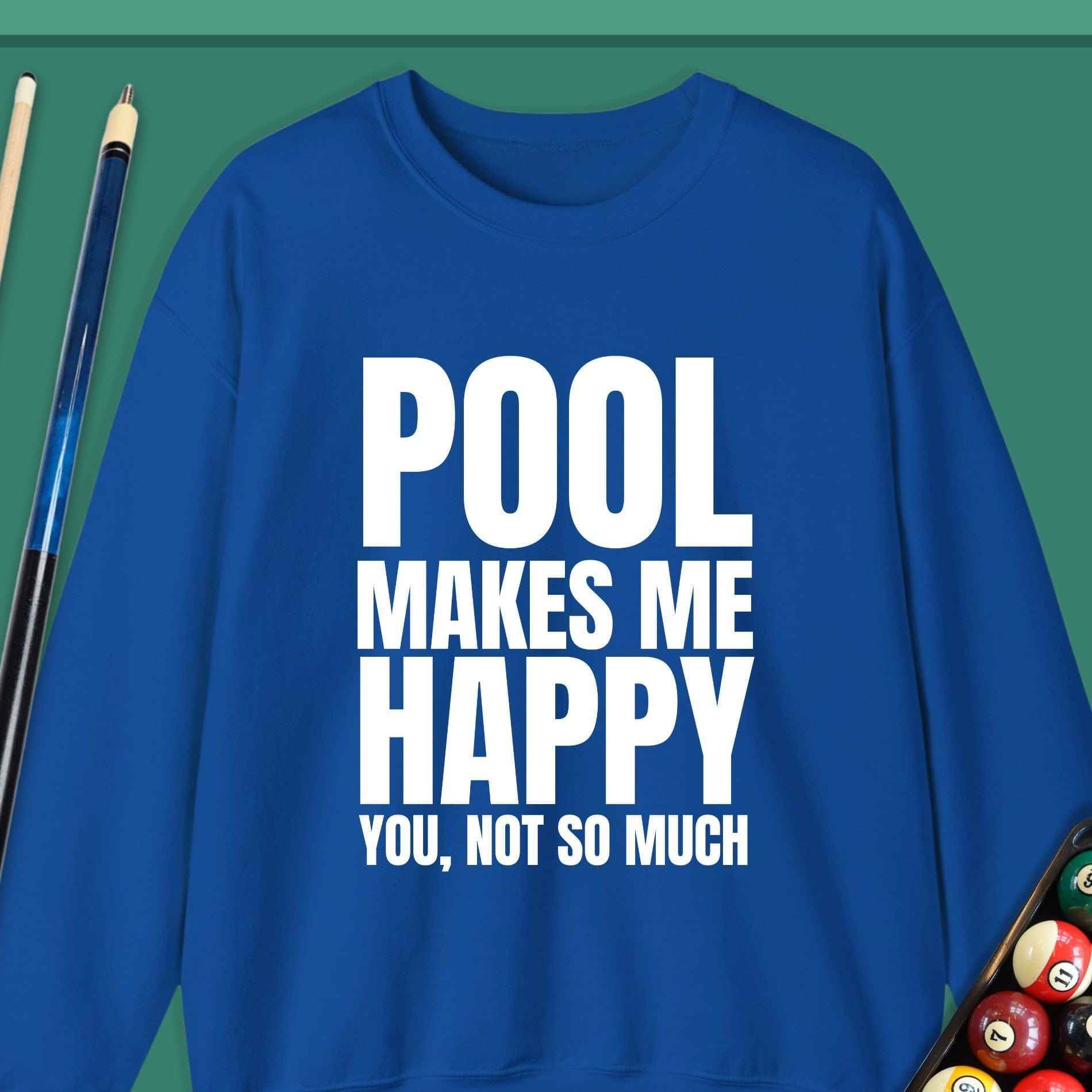 Pool Makes Me Happy Sweatshirt - Rack & Roll 
