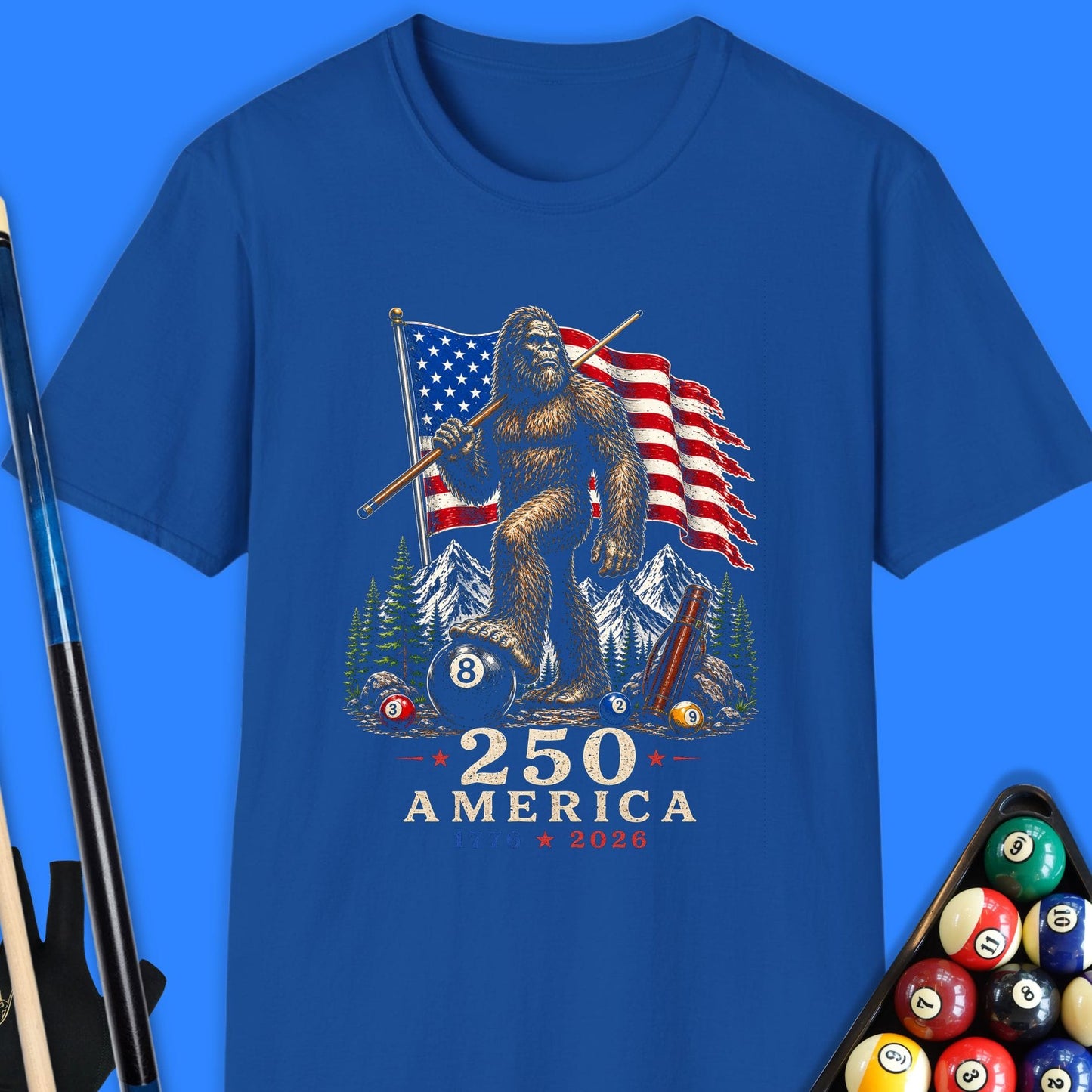 USA 250th Bigfoot Pool T-Shirt