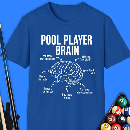 Pool Player Brain T-Shirt