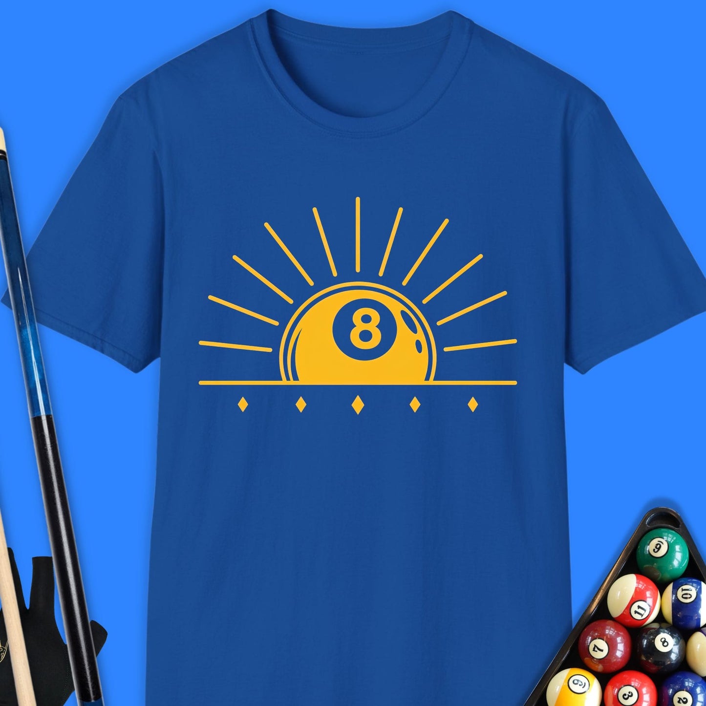 8-Ball Sunset Pool T-Shirt