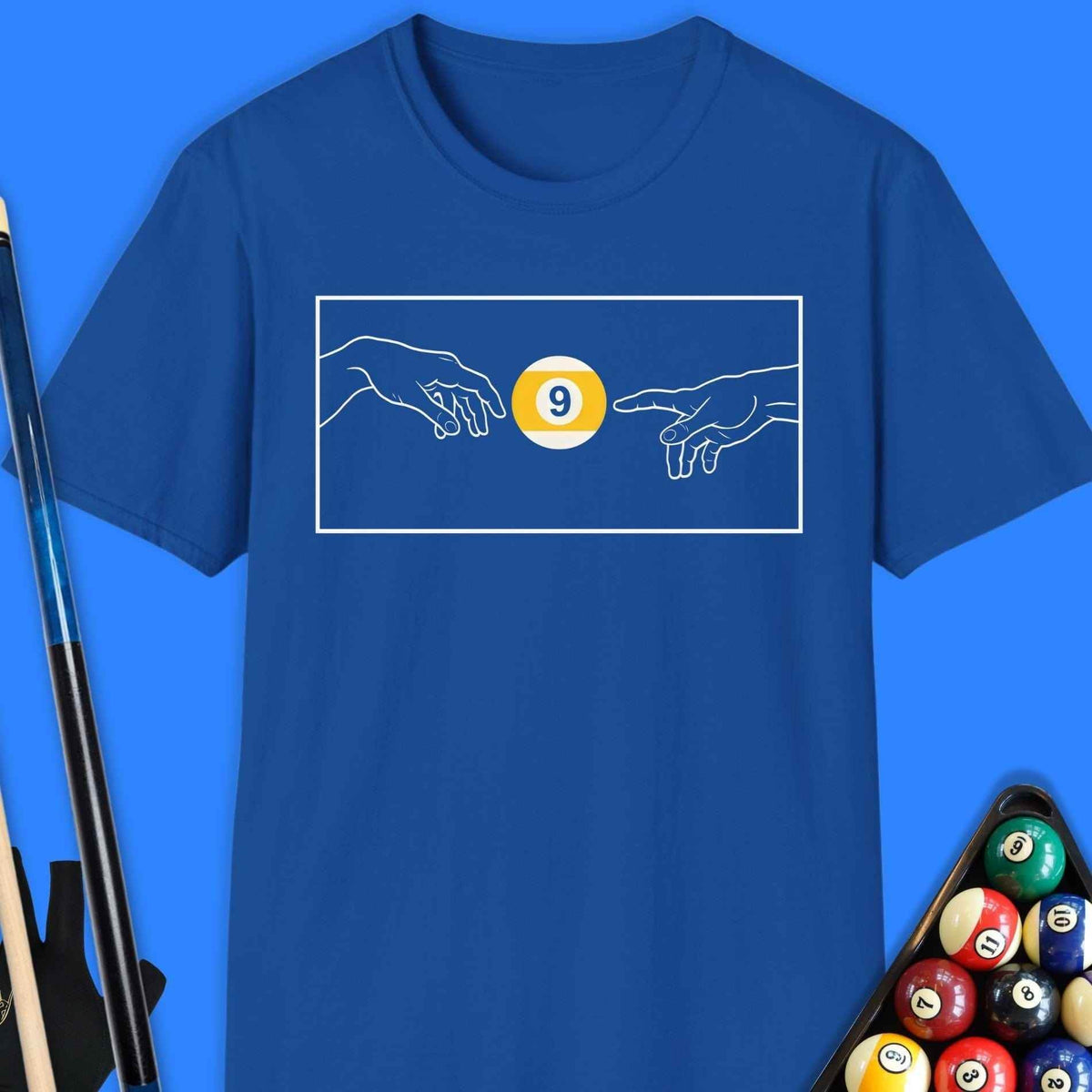 Creation Of The 9 Ball Pool T-Shirt - Rack & Roll 