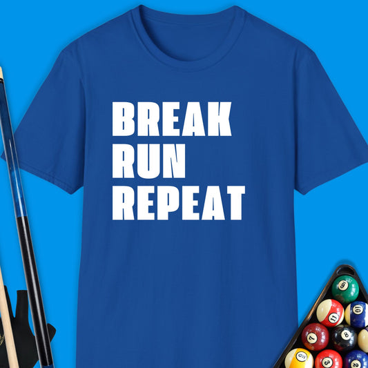 Break Run Repeat Pool T-Shirt