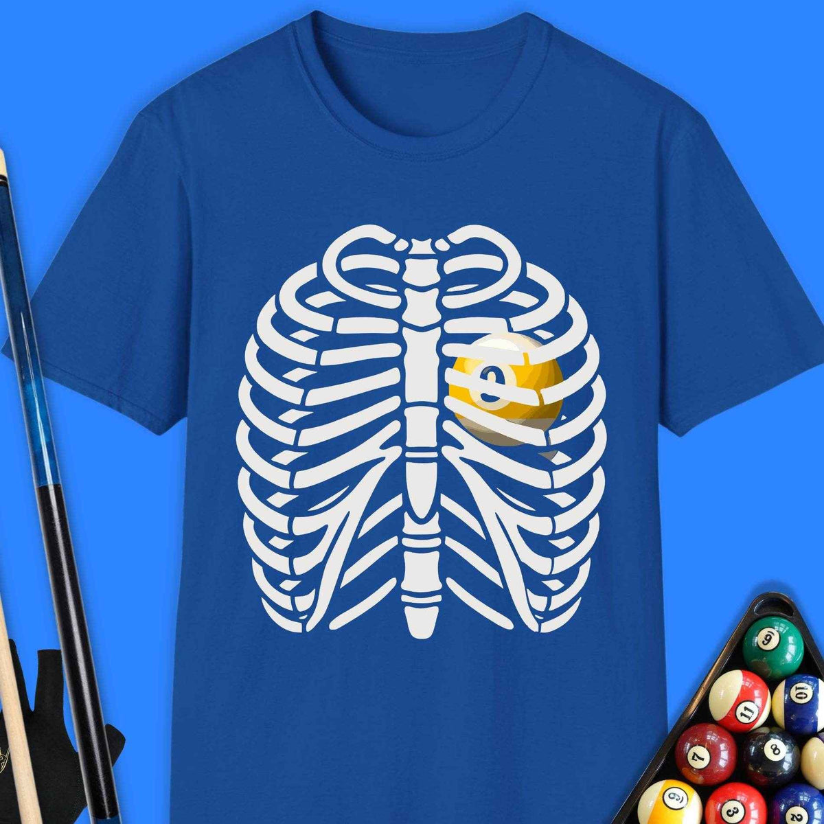Pool Heart In Ribcage T-Shirt - Rack & Roll 