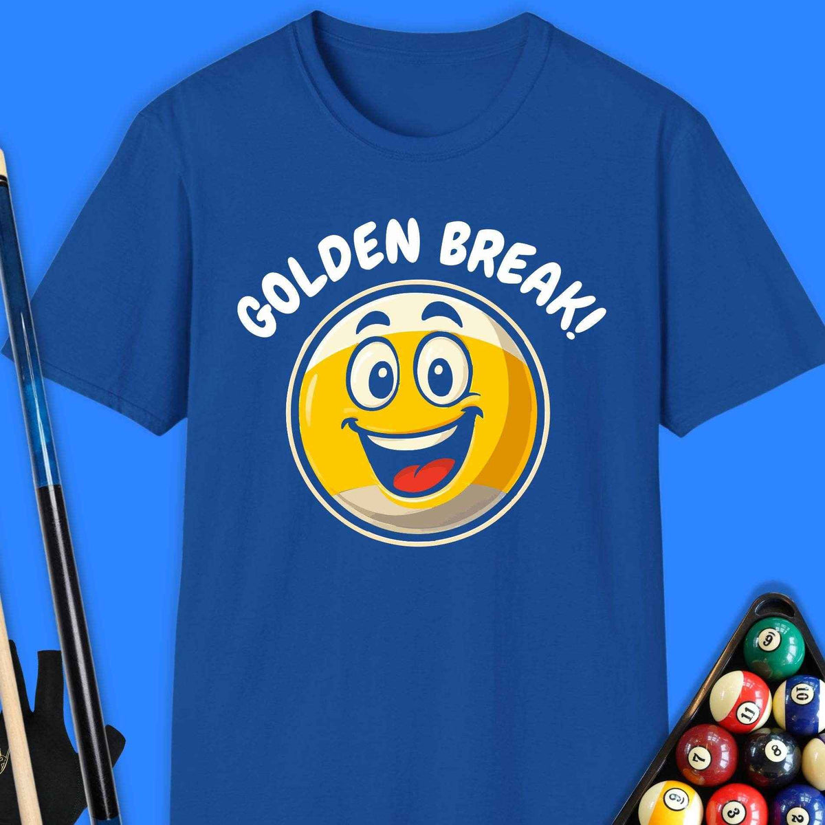 Golden Break Pool T-Shirt - Rack & Roll 