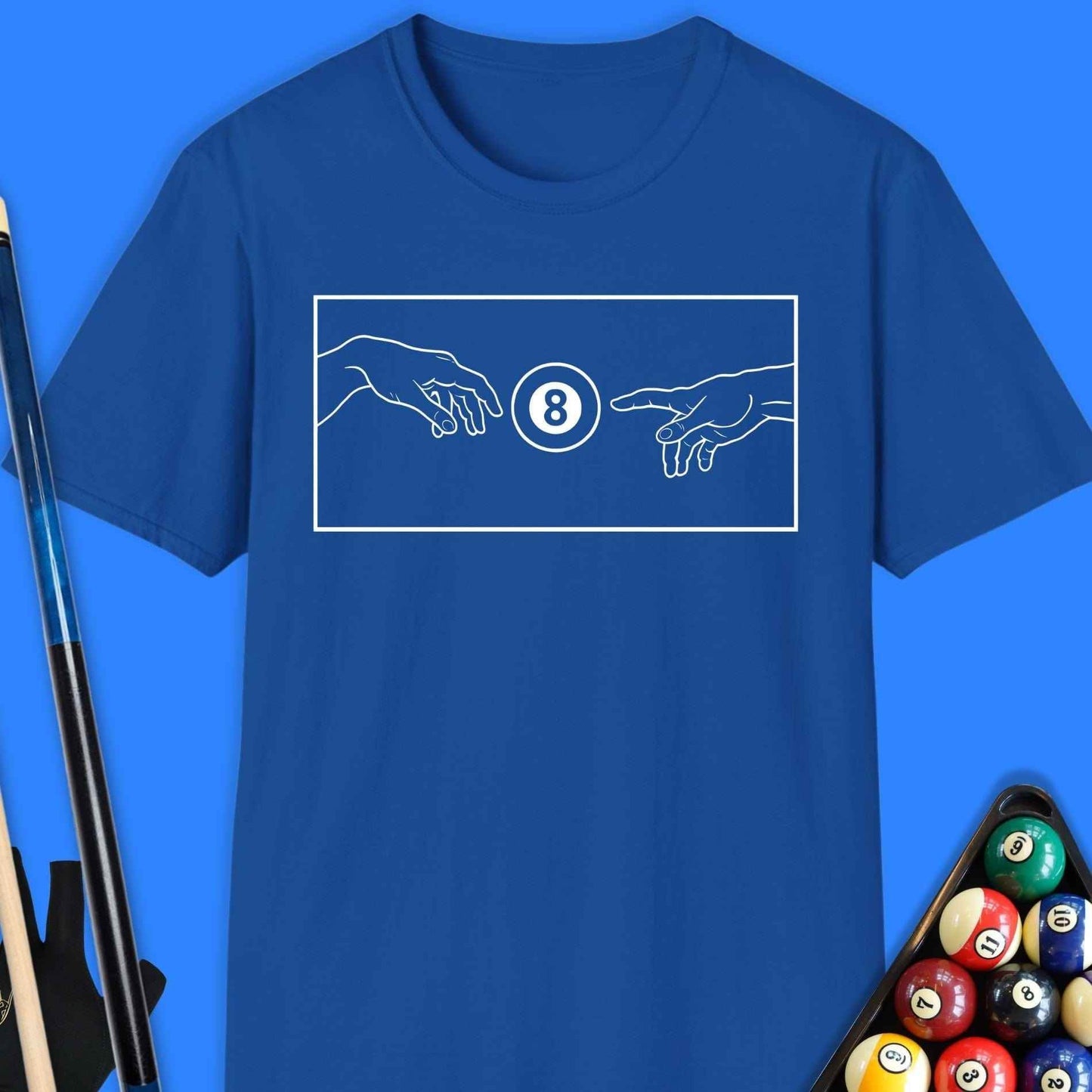 Creation Of The 8 Ball Pool T-Shirt - Rack & Roll 
