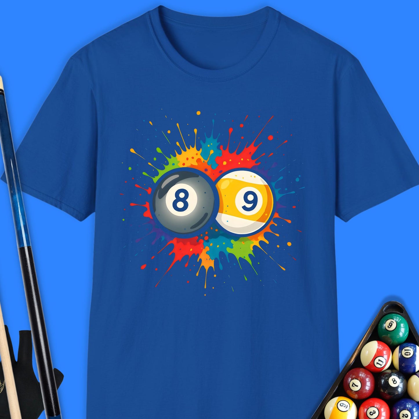 Splash Paint Pool Ball T-Shirt