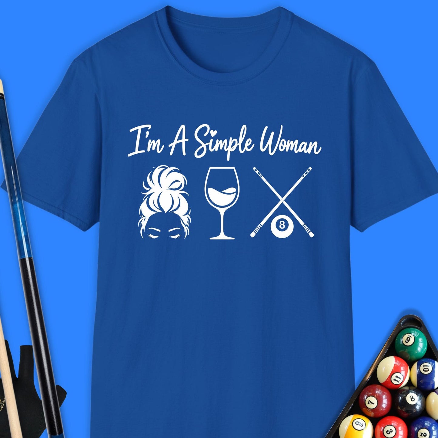 Simple Woman Pool T-Shirt