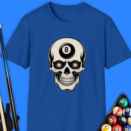 8 Ball Skull Pool T-Shirt - Rack & Roll 