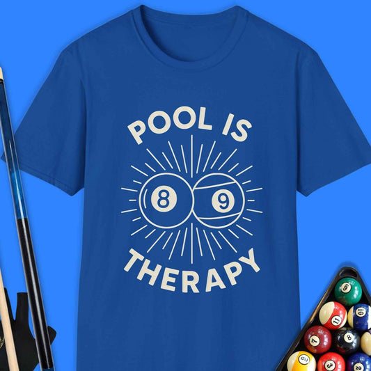 Pool Is Therapy T-Shirt - Rack & Roll 