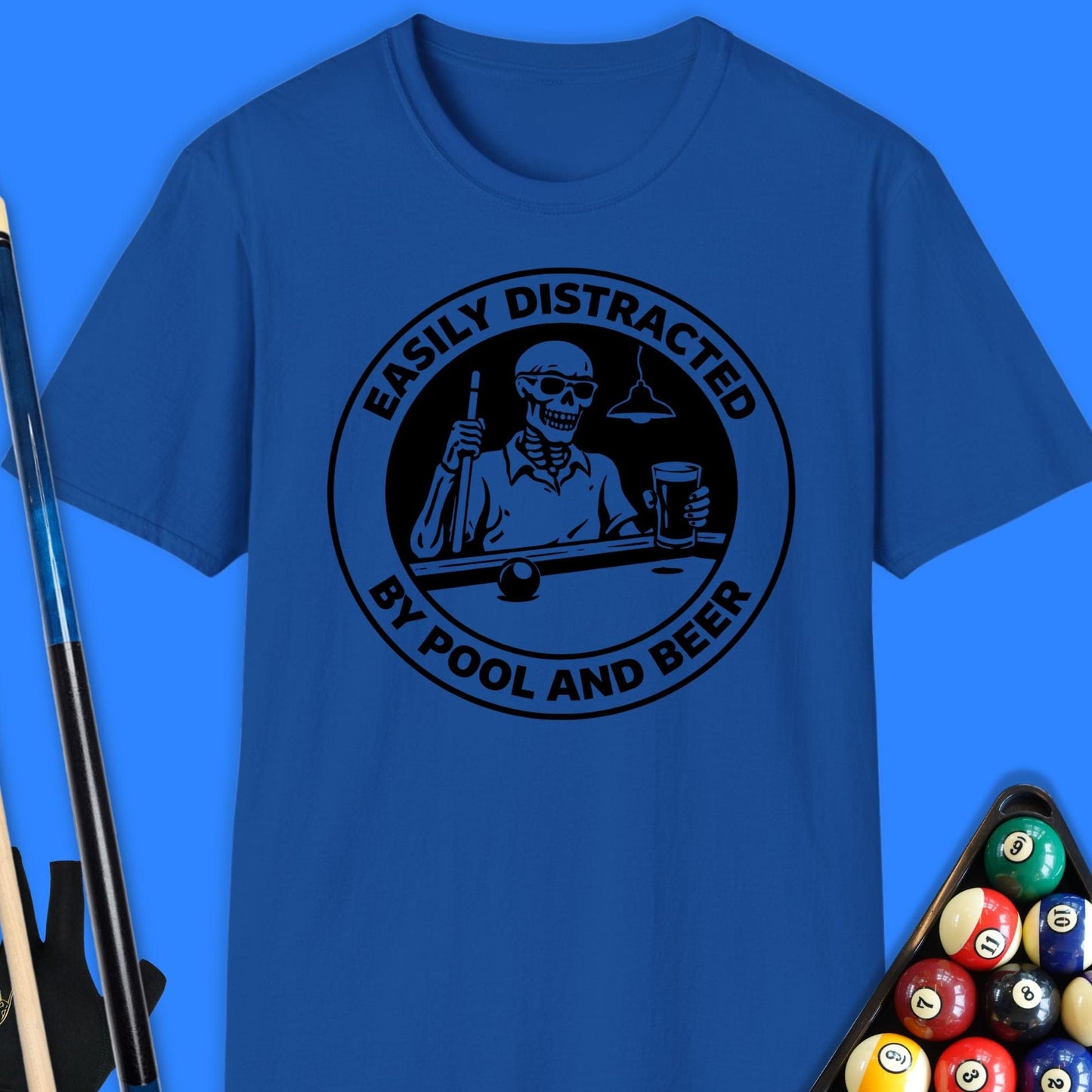 Easily Distracted Pool T-Shirt