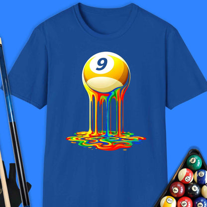 Melting 9 Ball Rainbow Pool T-Shirt