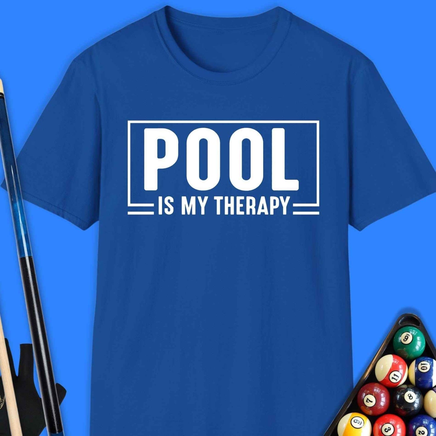Pool Is My Therapy T-Shirt - Rack & Roll 