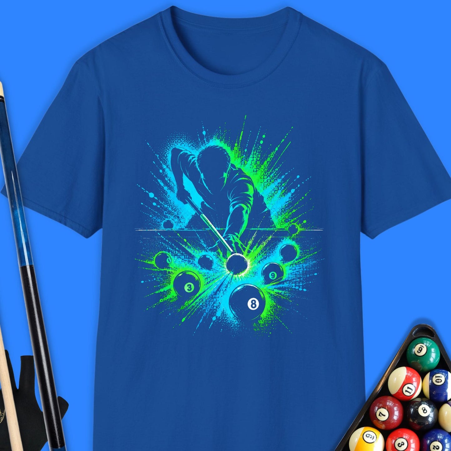 Electric Break Pool Player T-Shirt