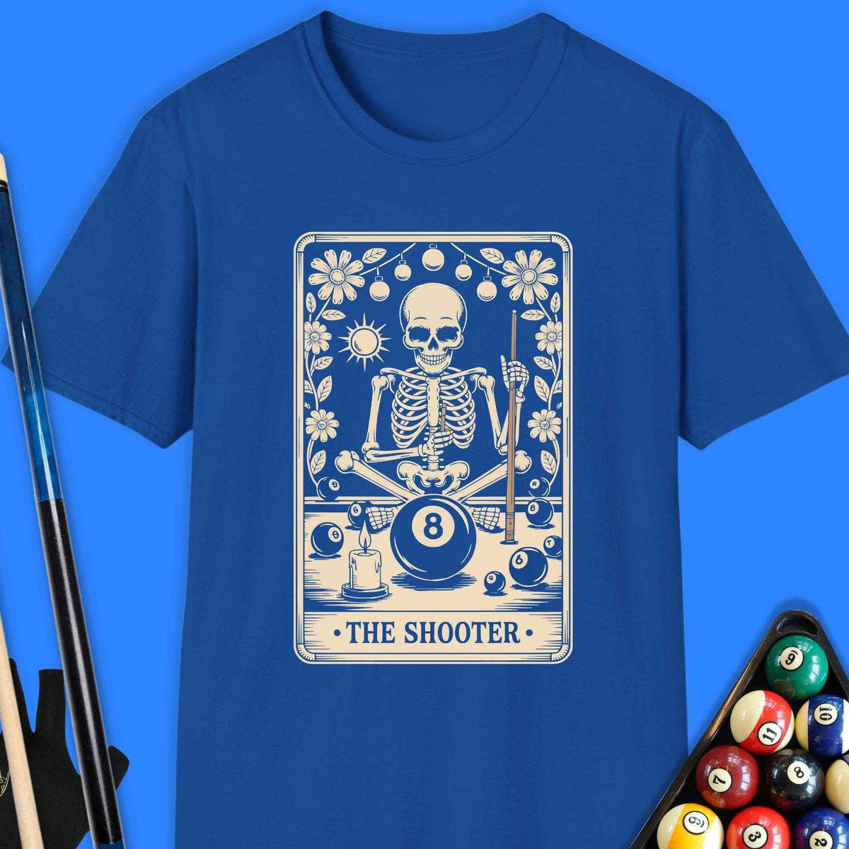 The Shooter Tarot Pool T-Shirt - Rack & Roll 