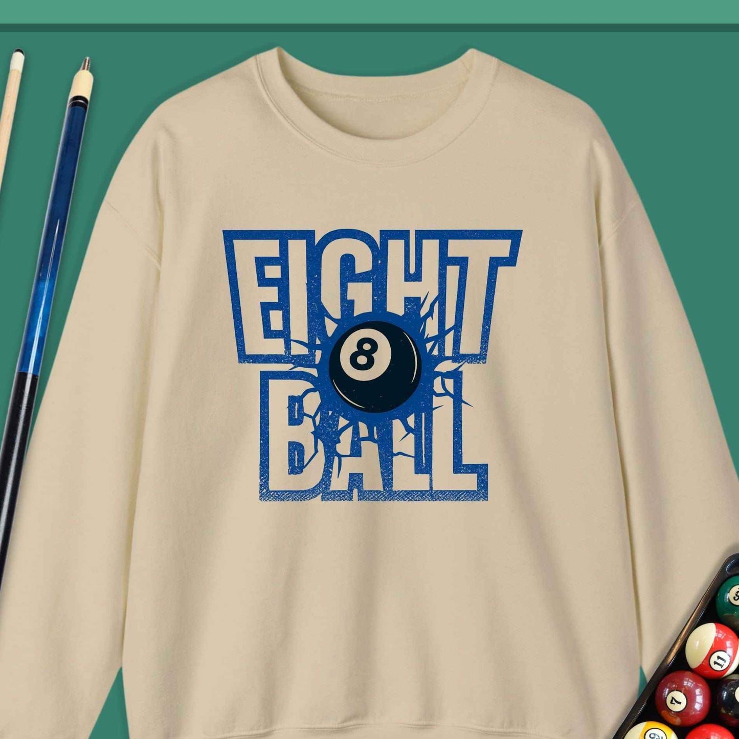 Eight Ball Pool Sweatshirt - Rack & Roll 