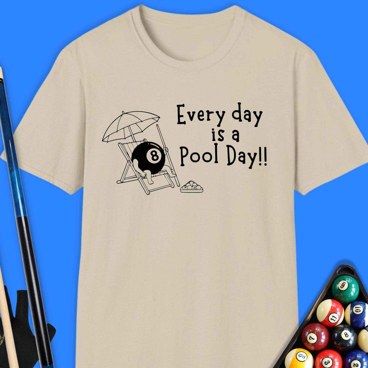 Every Day Is A Pool Day Simple T-Shirt - Rack & Roll 