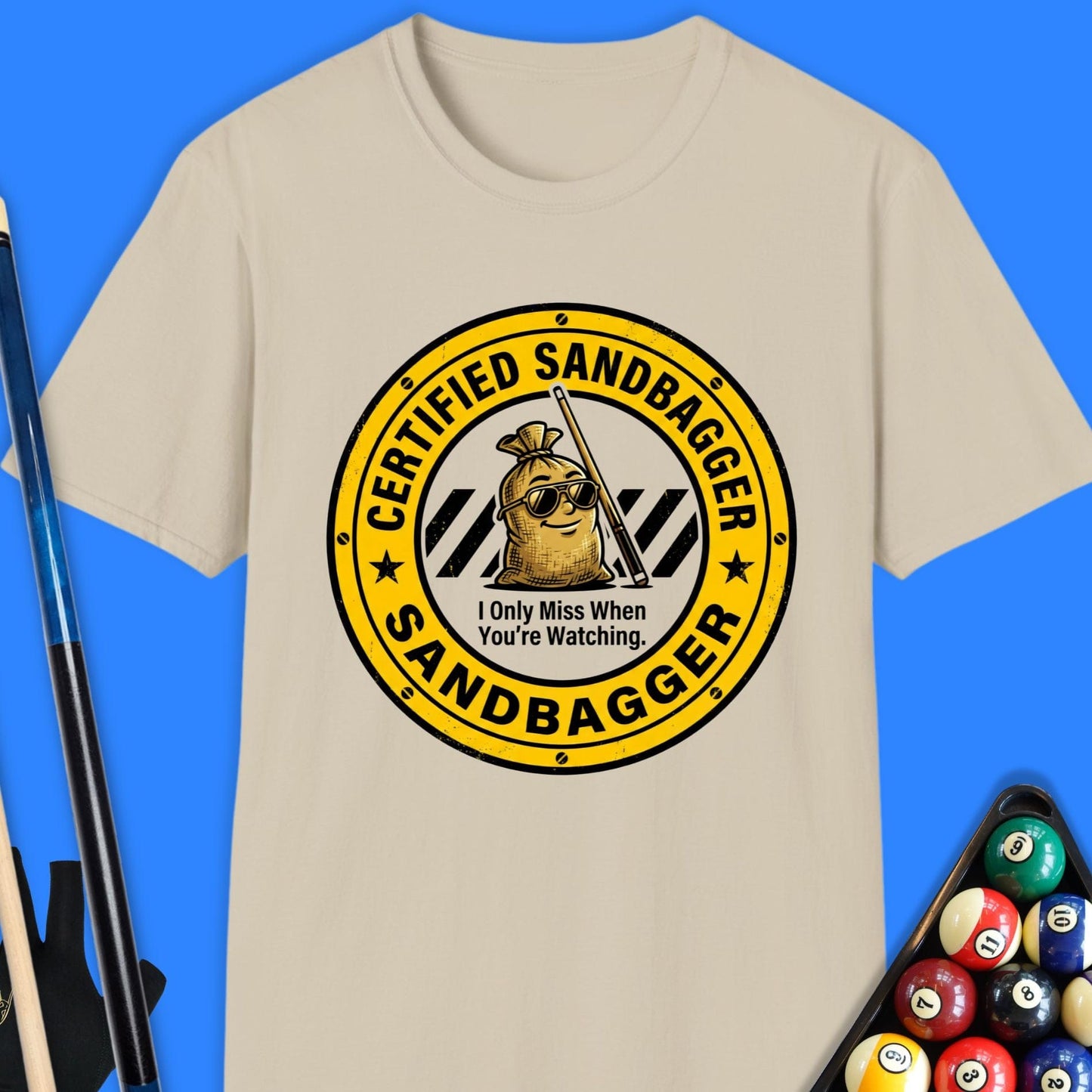 Certified Sandbagger Pool T-Shirt