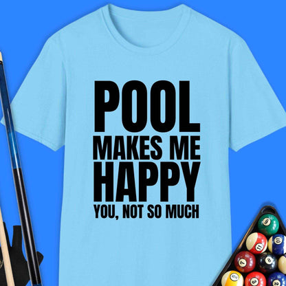 Pool Makes Me Happy T-Shirt - Rack & Roll 