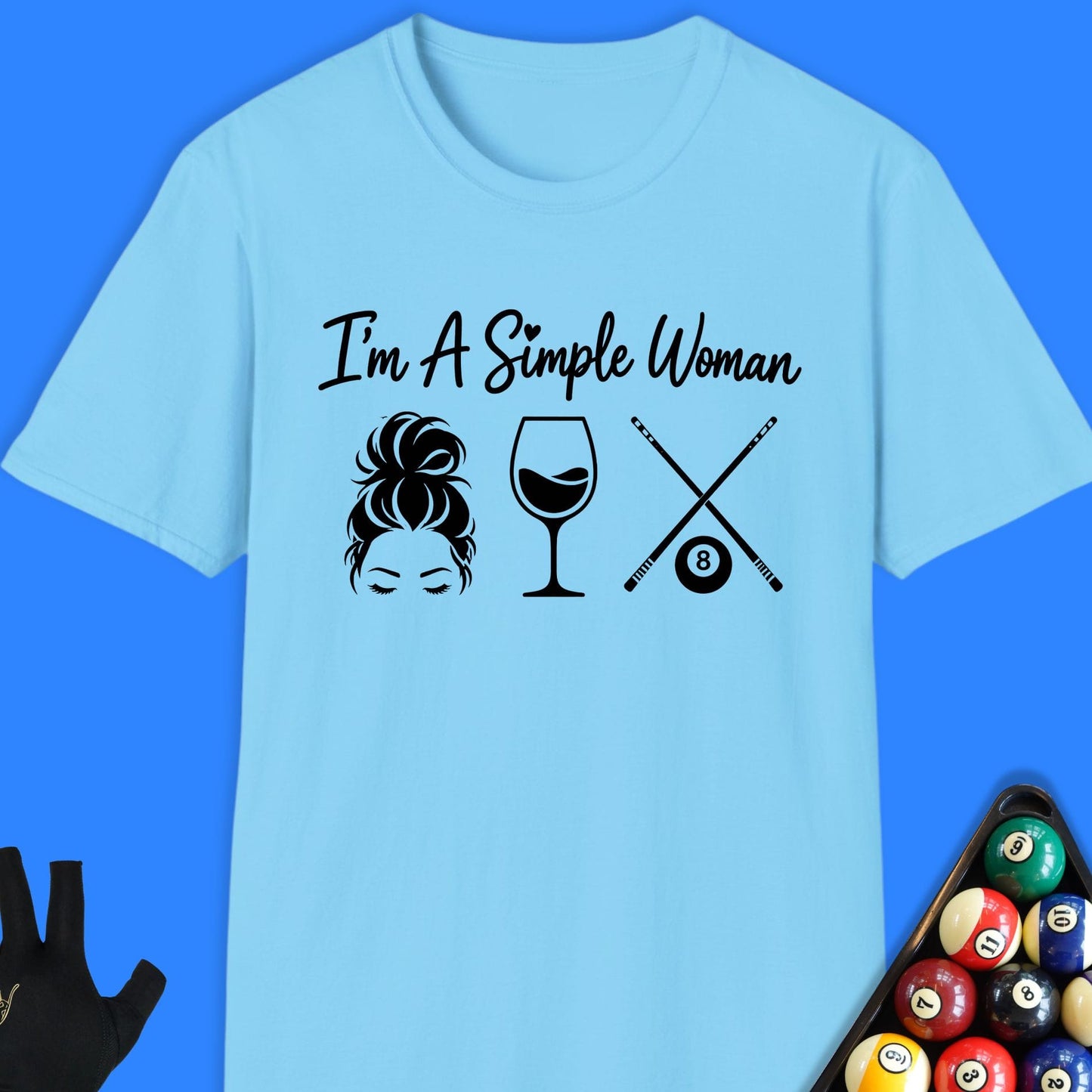 Simple Woman Pool T-Shirt