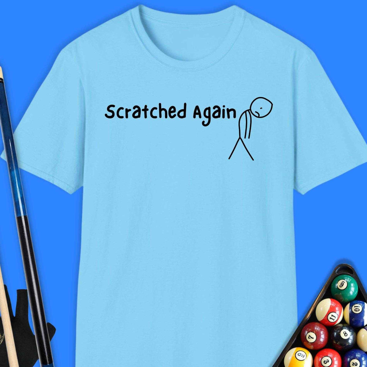 Scratched Again Pool T-Shirt - Rack & Roll 