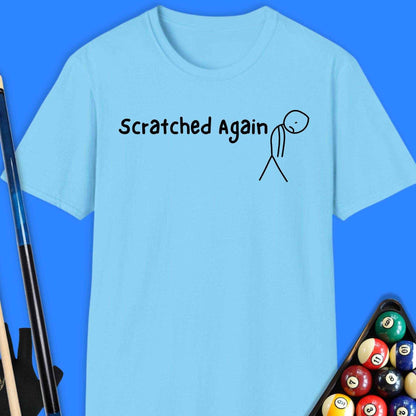 Scratched Again Pool T-Shirt - Rack & Roll 